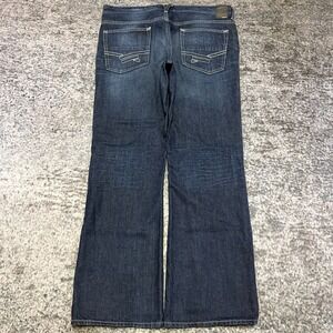 Helix Slim Boot Jeans Mens 36x32 Blue Cyber Grunge Skater VTG Y2K